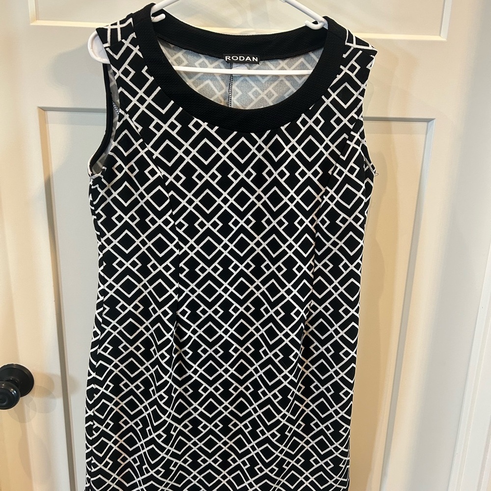 Rodan Monochrome Patterned Mini Dress